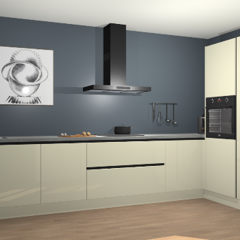 Magnolia hoogglans greeploze keuken Khao Lak 74208