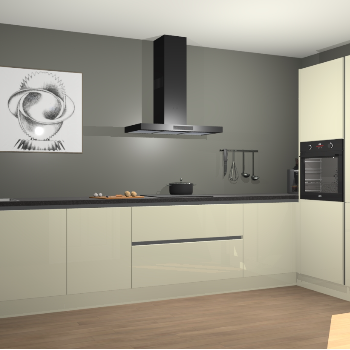 Magnolia hoogglans greeploze keuken Khao Lak 74214