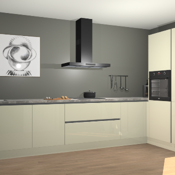 Magnolia hoogglans greeploze keuken Khao Lak 74220