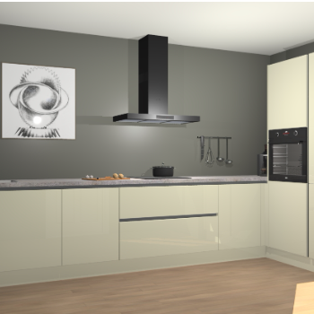 Magnolia hoogglans greeploze keuken Khao Lak 74226