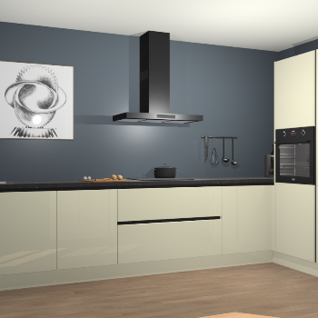 Magnolia hoogglans greeploze keuken Khao Lak 74235