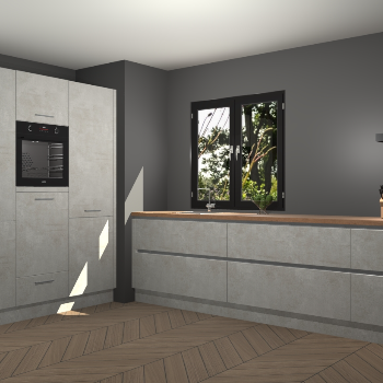 Beton Opal greeploze keuken Taipei 89357