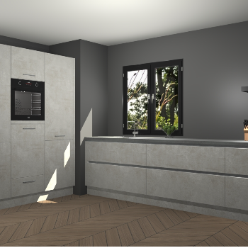 Beton Opal greeploze keuken Taipei 89461