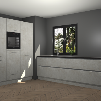 Beton Opal greeploze keuken Taipei 89467