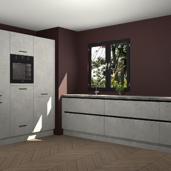 Beton Opal greeploze keuken Taipei 89477