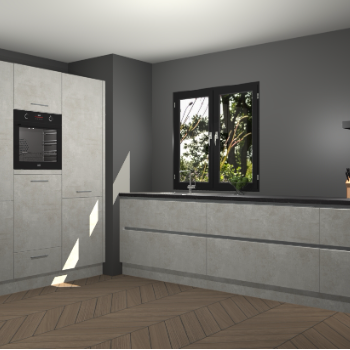 Beton Opal greeploze keuken Taipei 89487