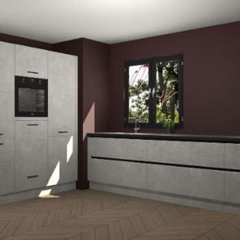 Beton Opal greeploze keuken Taipei 89490