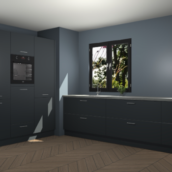 Onyxgrijze keuken Taipei 89592