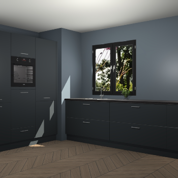 Onyxgrijze keuken Taipei 89696