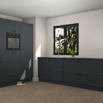 Onyxgrijze keuken Taipei 89698