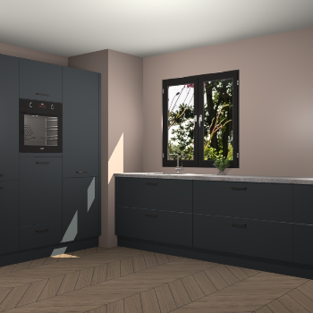 Onyxgrijze keuken Taipei 89711