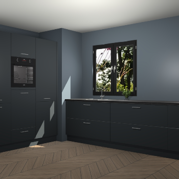 Onyxgrijze keuken Taipei 89714