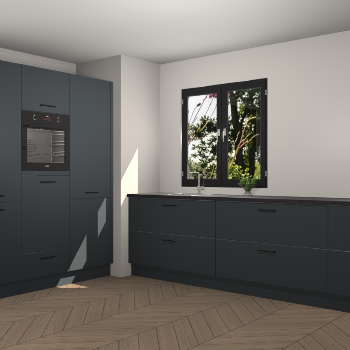 Onyxgrijze keuken Taipei 89716