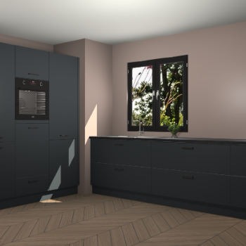 Onyxgrijze keuken Taipei 89717