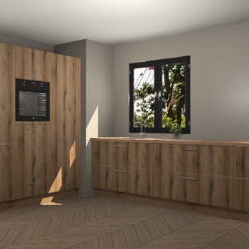 Goud Eiken keuken Taipei 89603