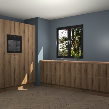 Goud Eiken keuken Taipei 89604