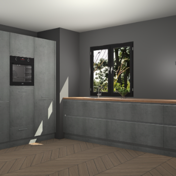 Beton Parelgrijs greeploze keuken Taipei 89389