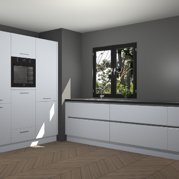 Sneeuwwitte greeploze keuken Taipei 89599