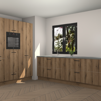 Goud Eiken keuken Taipei 89650