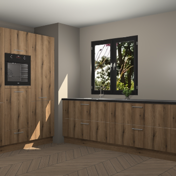 Goud Eiken keuken Taipei 89725