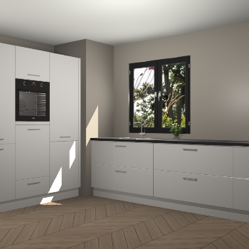 Zijdegrijze keuken Taipei 89799