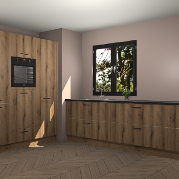 Goud Eiken keuken Taipei 89729