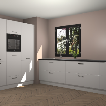 Zijdegrijze keuken Taipei 89803