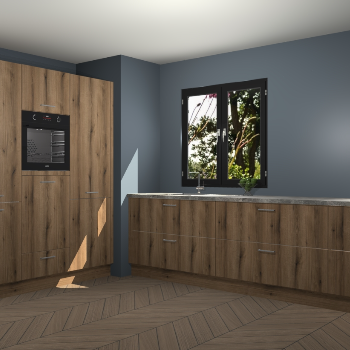 Goud Eiken keuken Taipei 89748