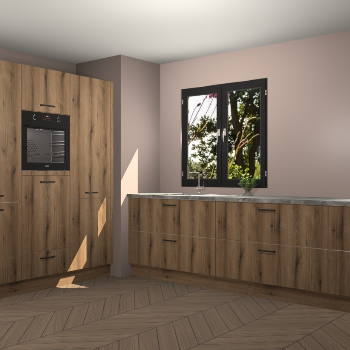 Goud Eiken keuken Taipei 89753