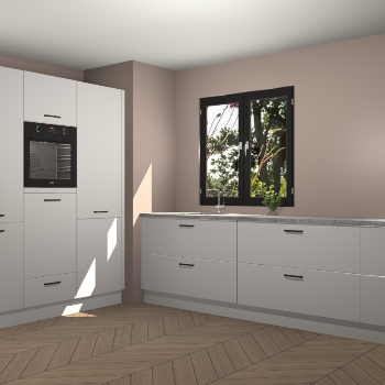 Zijdegrijze keuken Taipei 89790