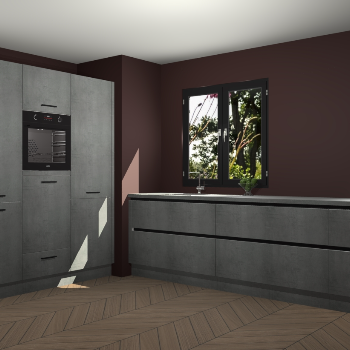 Beton Parelgrijs greeploze keuken Taipei 89502