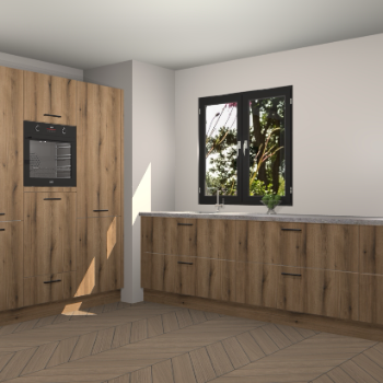 Goud Eiken keuken Taipei 89759