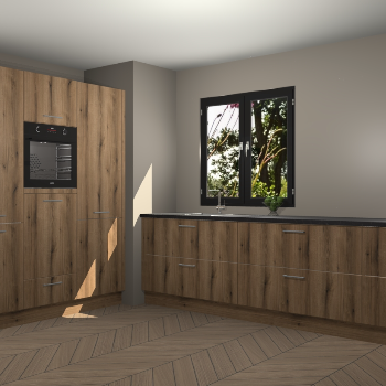 Goud Eiken keuken Taipei 89798