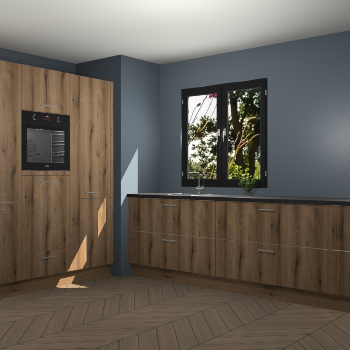 Goud Eiken keuken Taipei 89793