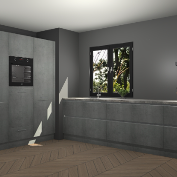 Beton Parelgrijs greeploze keuken Taipei 89511