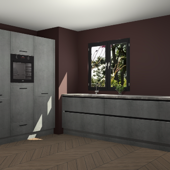 Beton Parelgrijs greeploze keuken Taipei 89514