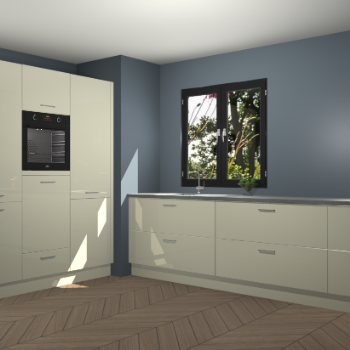 Magnolia hoogglans keuken Taipei 89818