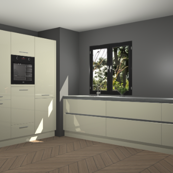 Magnolia hoogglans greeploze keuken Taipei 89819