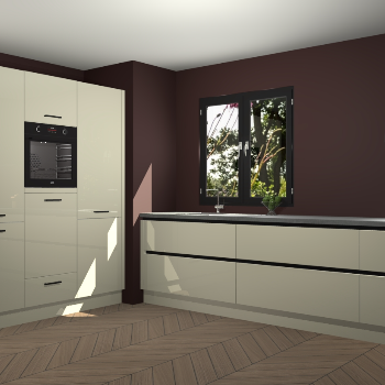 Magnolia hoogglans greeploze keuken Taipei 89822