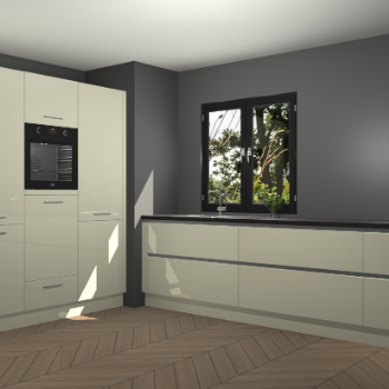 Magnolia hoogglans greeploze keuken Taipei 89825