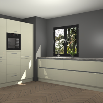 Magnolia hoogglans greeploze keuken Taipei 89831