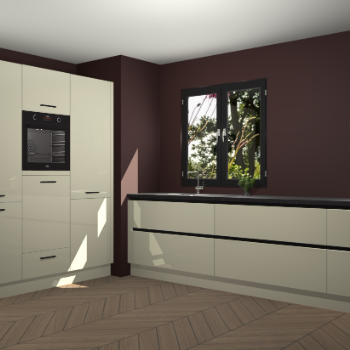 Magnolia hoogglans greeploze keuken Taipei 89890