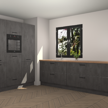 Beton Antraciet keuken Taipei 89396