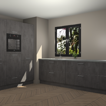 Beton Antraciet keuken Taipei 89628