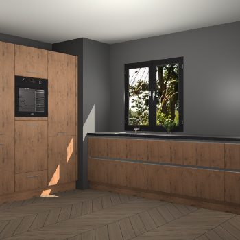 Astoria Eiken greeploze keuken Taipei 90048