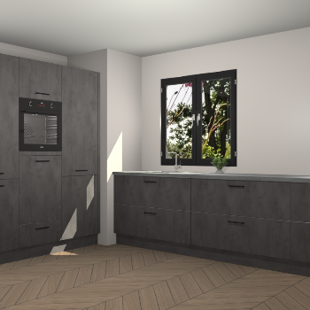 Beton Antraciet keuken Taipei 89631