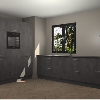 Beton Antraciet keuken Taipei 89634