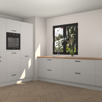 Zijdegrijze keuken Taipei 89614