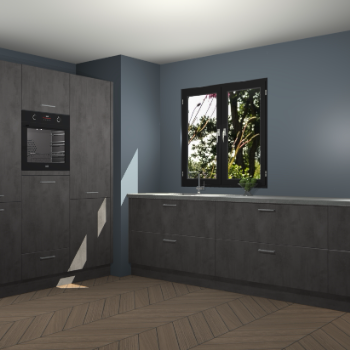 Beton Antraciet keuken Taipei 89629