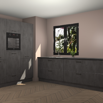 Beton Antraciet keuken Taipei 89638